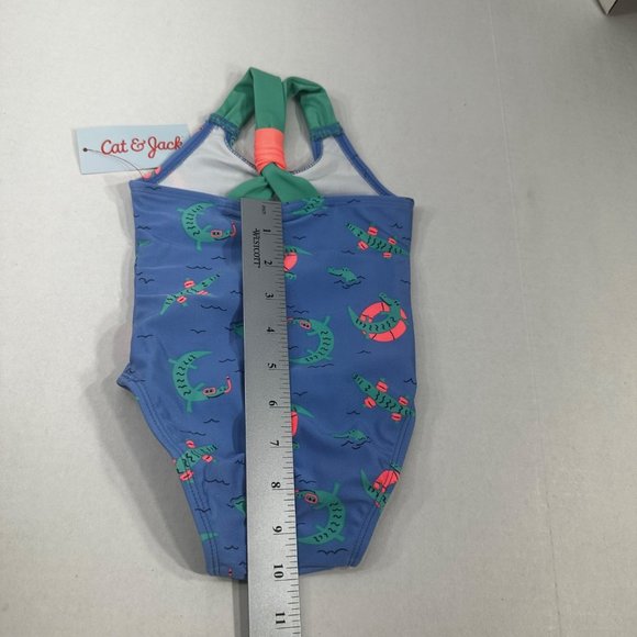 Cat And Jack Girl's Size 12 Month Swim Suit One Piece Blue New With Tags - Picture 12 of 12